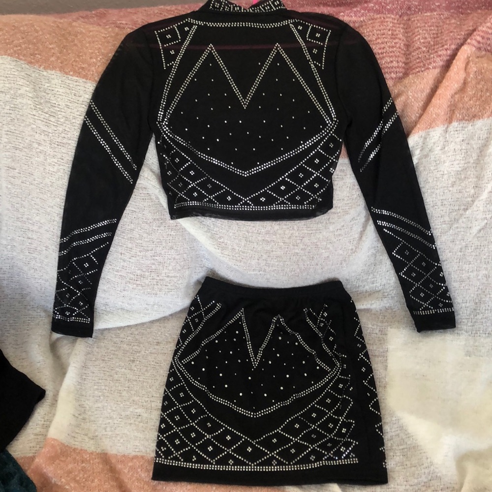 Studded 2 piece out fit